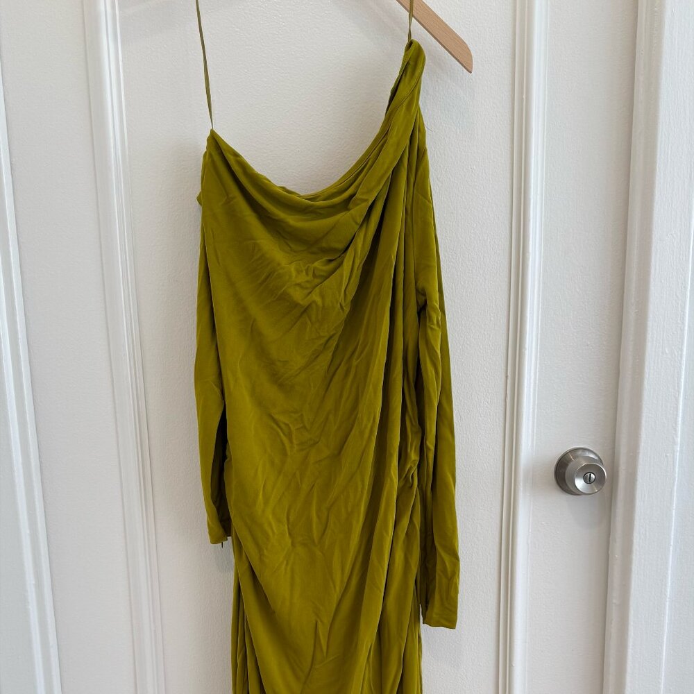 Banana Republic Jersey Knit Asymmetrical Draped Maxi Dress - Picture 3 of 6